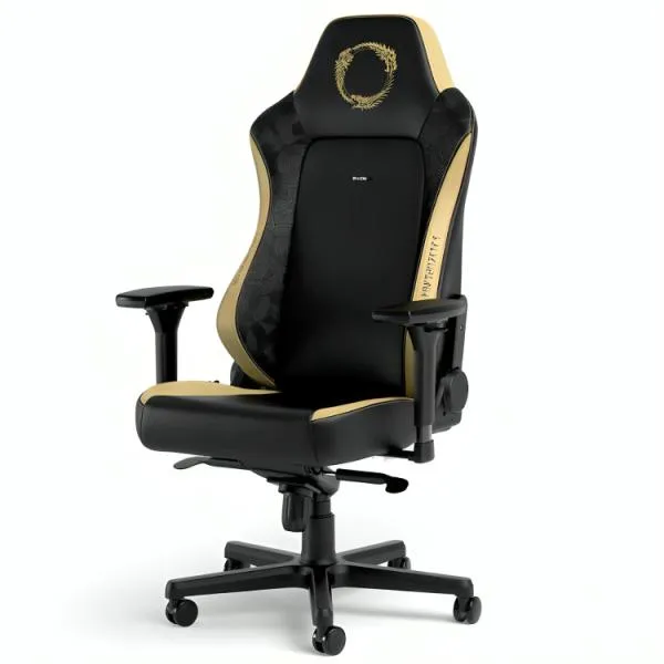 SILLA GAMING NOBLECHAIRS  HERO EDICIÓN THE ELDER SCROLLS CUERO SINTÉTICO PGW-NB-HGC-005 NEGRO/DORADO