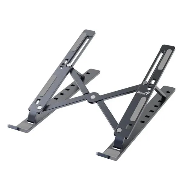 SOPORTE PARA LAPTOP GENIUS G-STAND M250 COMPATIBLE CON LAPTOP CELULAR Y TABLET CON 7 NIVELES AJUSTABLES 31250023400 GRIS