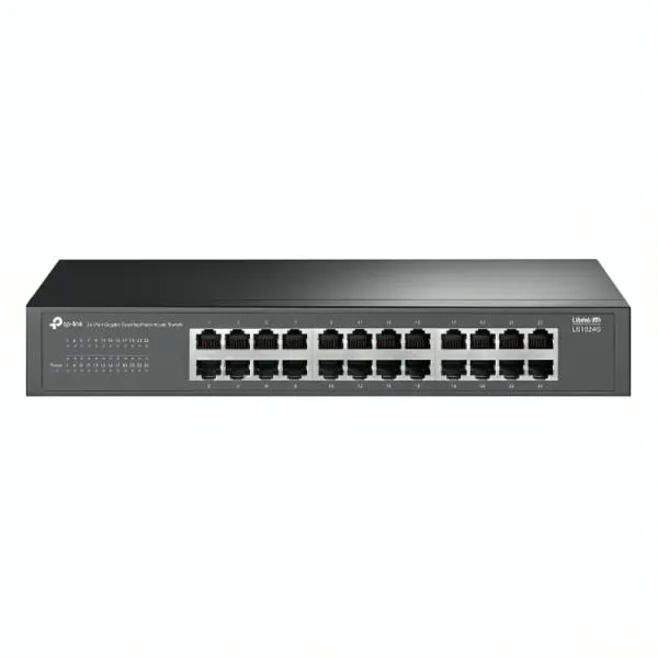SWITCH TP LINK LS1024G 24 PUERTOS RJ45 + GIGABIT 10/100/1000 MBPS NO ADMINISTRABLE