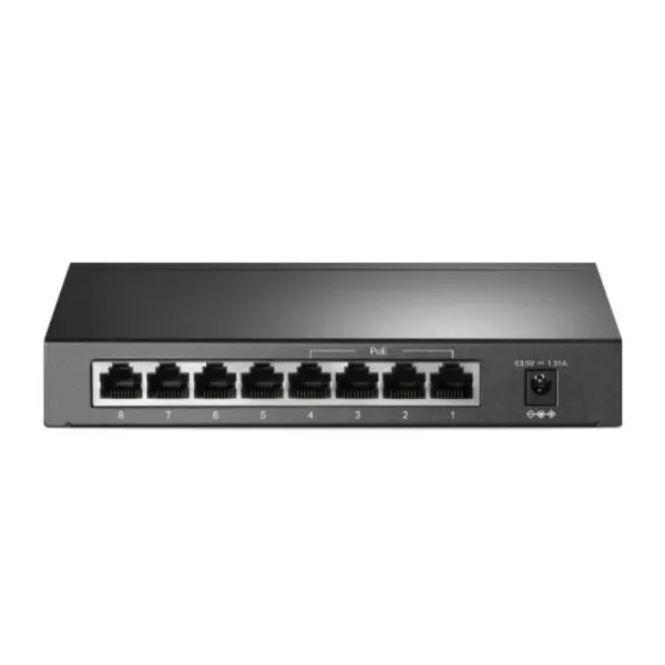 SWITCH TP LINK TL-SF1008P 4 PUERTOS PoE+ Y 4 PUERTOS FAST ETHERNET 10/100 MBPS NO ADMINISTRABLE NEGRO