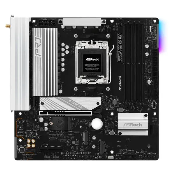 Tarjeta Madre ASROCK B850M PRO RS WIFI - AM5 - DDR5 - mATX - PCIe 4.0