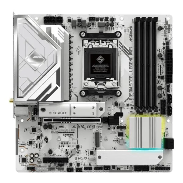 Tarjeta Madre ASROCK B850M STEEL LEGEND WIFI - AM5 - DDR5 - mATX - PCIe 4.0