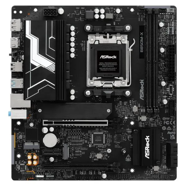 Tarjeta Madre ASROCK B850M-X R2.0 - AM5 - DDR5 - mATX - PCIe 4.0