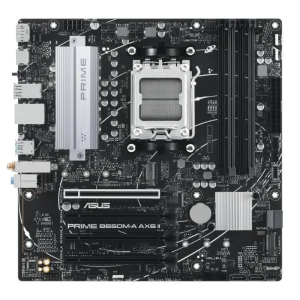 Tarjeta Madre ASUS PRIME B650M-A AX6 II-CSM - AM5 - DDR5 - mATX - PCIe 4.0
