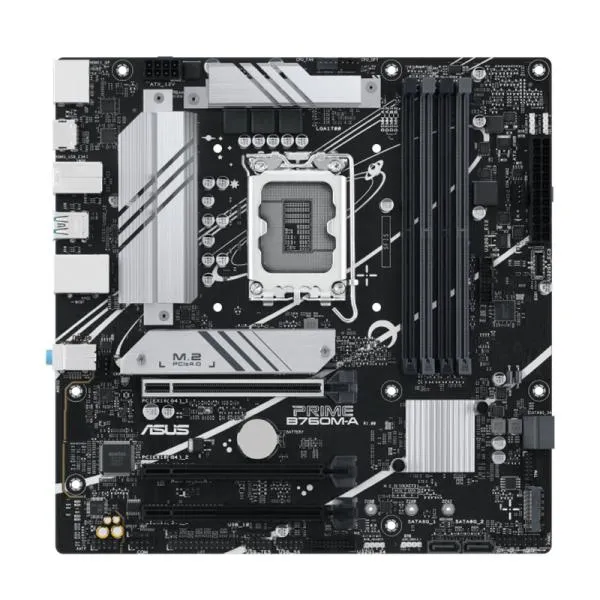 TARJETA MADRE ASUS PRIME B760M-A LGA1700 M-ATX DDR5 90MB1EK0-M0EAY0 NEGRO / BLANCO