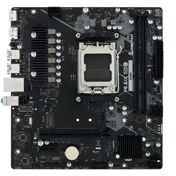 TARJETA MADRE BIOSTAR B650MT AM5 MICRO ATX DDR5 NEGRO