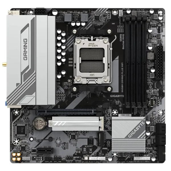 Tarjeta Madre GIGABYTE B650M GAMING PLUS WIFI - AM5 - DDR5 - mATX - PCIe 4.0