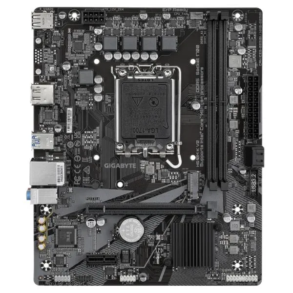 Tarjeta Madre GIGABYTE H610M K V2 - LGA 1700 - DDR4 - mATX - PCIe 4.0