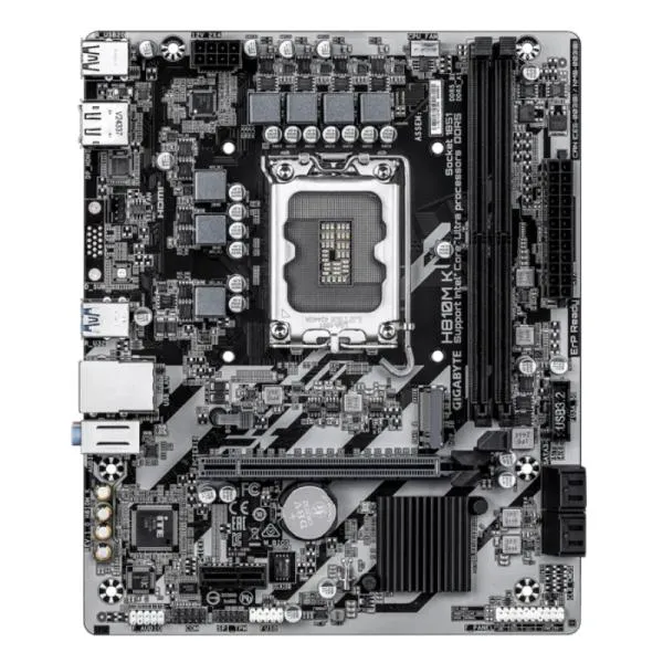 Tarjeta Madre GIGABYTE H810M K - LGA1851 - DDR5 - mATX - PCIe 4.0
