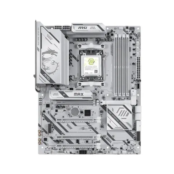 TARJETA MADRE MSI B850 GAMING PLUS MAX WIFI AM5 ATX DDR5 911-7E56-032 BLANCO