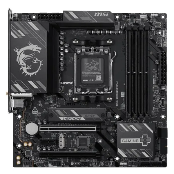 Tarjeta Madre MSI B850M GAMING PRO WIFI6E - AM5 - DDR5 - mATX - PCIe 4.0