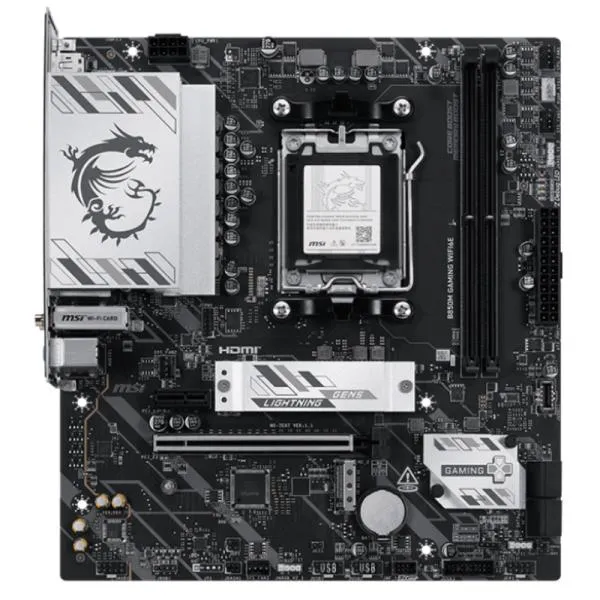 Tarjeta Madre MSI B850M GAMING WIFI6E - AM5 - DDR5 - mATX - PCIe 4.0