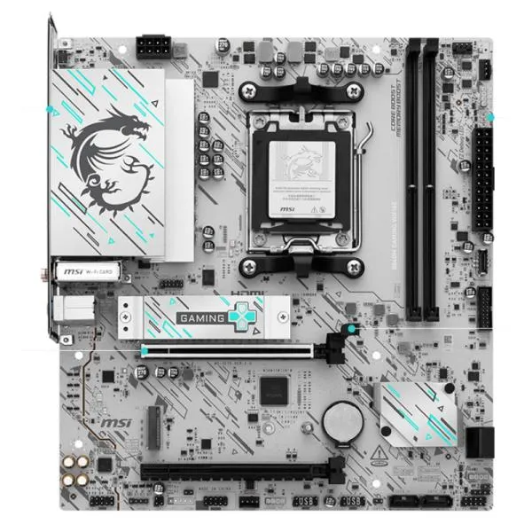 TARJETA MADRE MSI PRO B840M GAMING WIFI6E AM5 MICRO ATX DDR5 911-7E76-001 NEGRO/BLANCO