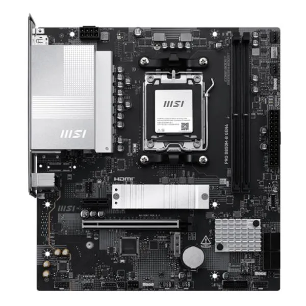Tarjeta Madre MSI PRO B850M-B GEN4 - AM5 - DDR5 - mATX - PCIe 4.0