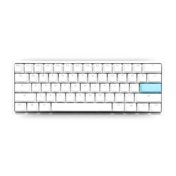 TECLADO GAMING RGB DUCKY ONE 2 PRO MINI MECÁNICO USB-C ESPAÑOL SWITCH AZUL DKON2061ST-CESPDWWT2 BLANCO