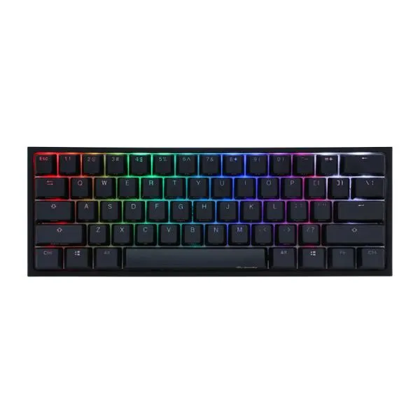 TECLADO GAMING RGB DUCKY ONE 2 PRO MINI MECÁNICO USB-C ESPAÑOL SWITCH CAFÉ DKON2061ST-BESPDAZT2 NEGRO