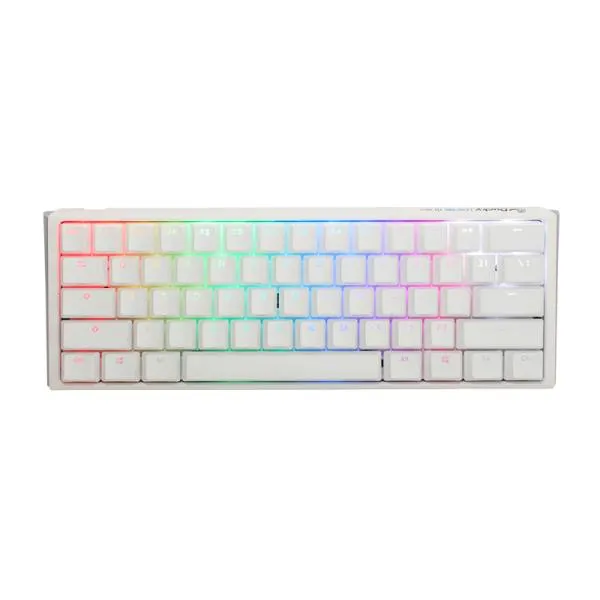TECLADO GAMING RGB DUCKY ONE 3 MINI MECÁNICO USB-C ESPAÑOL SWITCH PLATEADO DKON2161ST-PESPDPWWWSC1 BLANCO