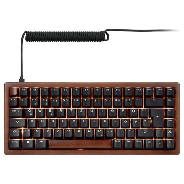 TECLADO GAMING RGB SHARKOON SKILLER SGK50 S3 WOOD PBT MECÁNICO ALÁMBRICO USB ESPAÑOL 4044951042715 NEGRO