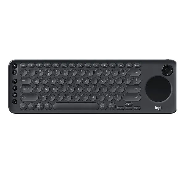 TECLADO LOGITECH K600 MEMBRANA INALÁMBRICO BLUETOOTH  INGLÉS CON TOUCHPAD INTEGRADO 920-008824 NEGRO