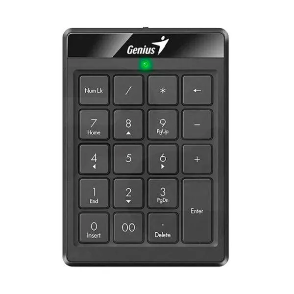 TECLADO NUMÉRICO GENIUS NUMPAD 110 MEMBRANA ALÁMBRICO 31300016400 NEGRO