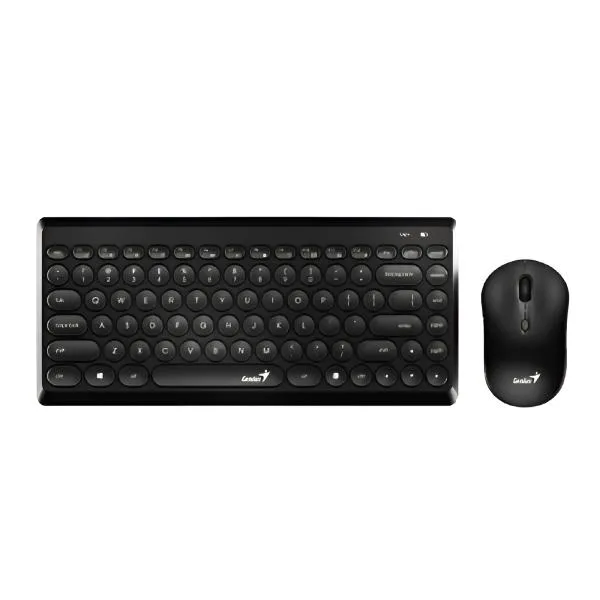 TECLADO Y MOUSE GENIUS LUXEMATE Q8000 INALÁMBRICO 2.4 GHZ ESPAÑOL 31340013401 NEGRO