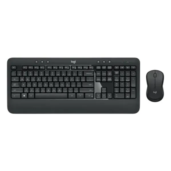 TECLADO Y MOUSE LOGITECH MK540 ADVANCED MEMBRANA INALÁMBRICO CON RECEPTOR UNIFYING ESPAÑOL 920-008673 NEGRO