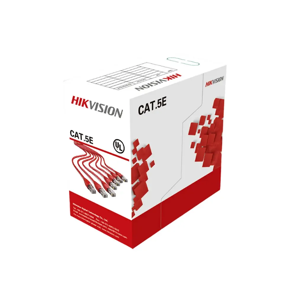 CABLE UTP CAT 5E EXTERIOR DS-1LN5EO-UU/E(O-STD) 23AWG UL HIKVISION 305 MTS