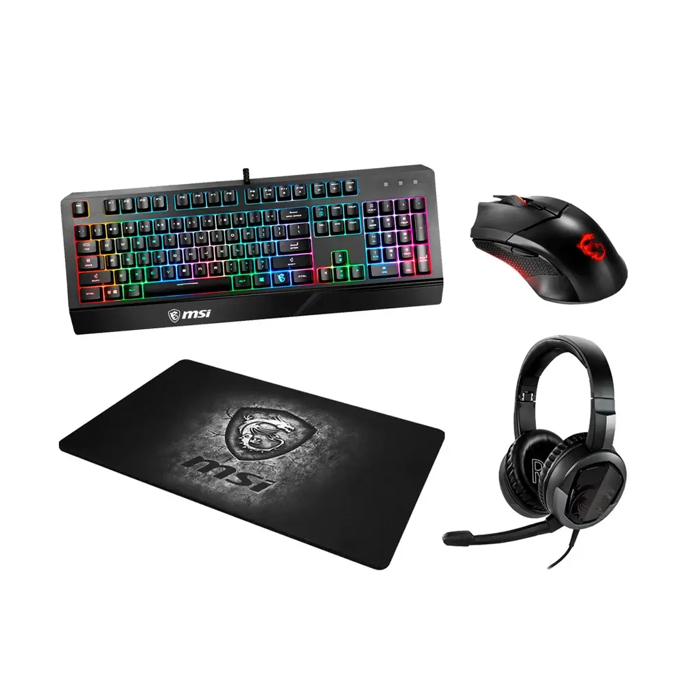 COMBO MSI ADVENTURE 202 TECLADO, MOUSE, MOUSE PAD Y HEATSET