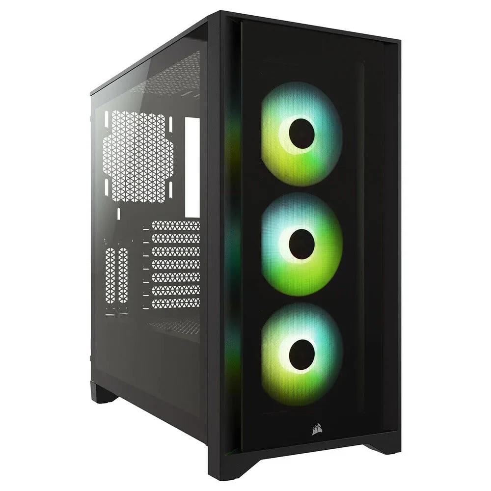 CASE GAMER CORSAIR iCUE 4000X TEMPERED GLASS MID-TOWER ATX BLACK