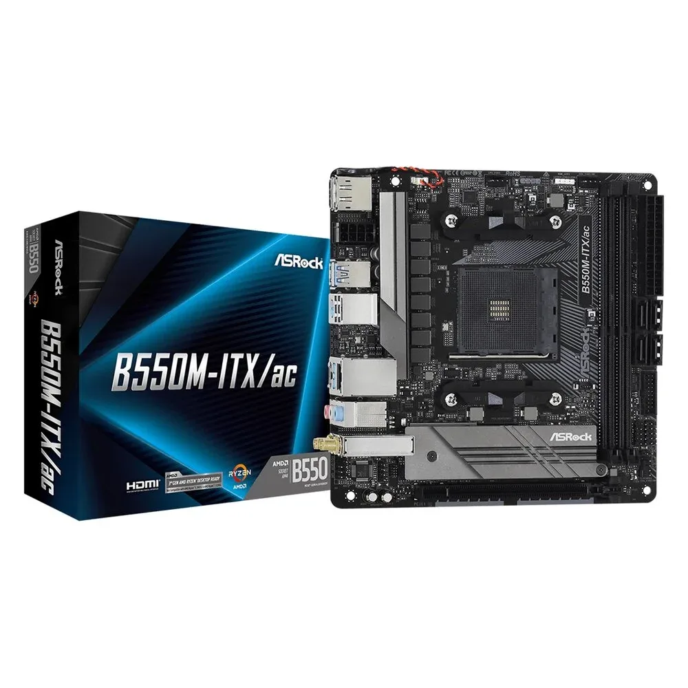 TARJETA MADRE ASROCK B550M-ITX AC