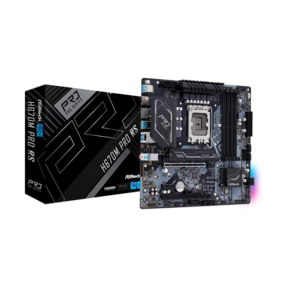 TARJETA MADRE ASROCK H670M PRO RS DDR4 LGA1700