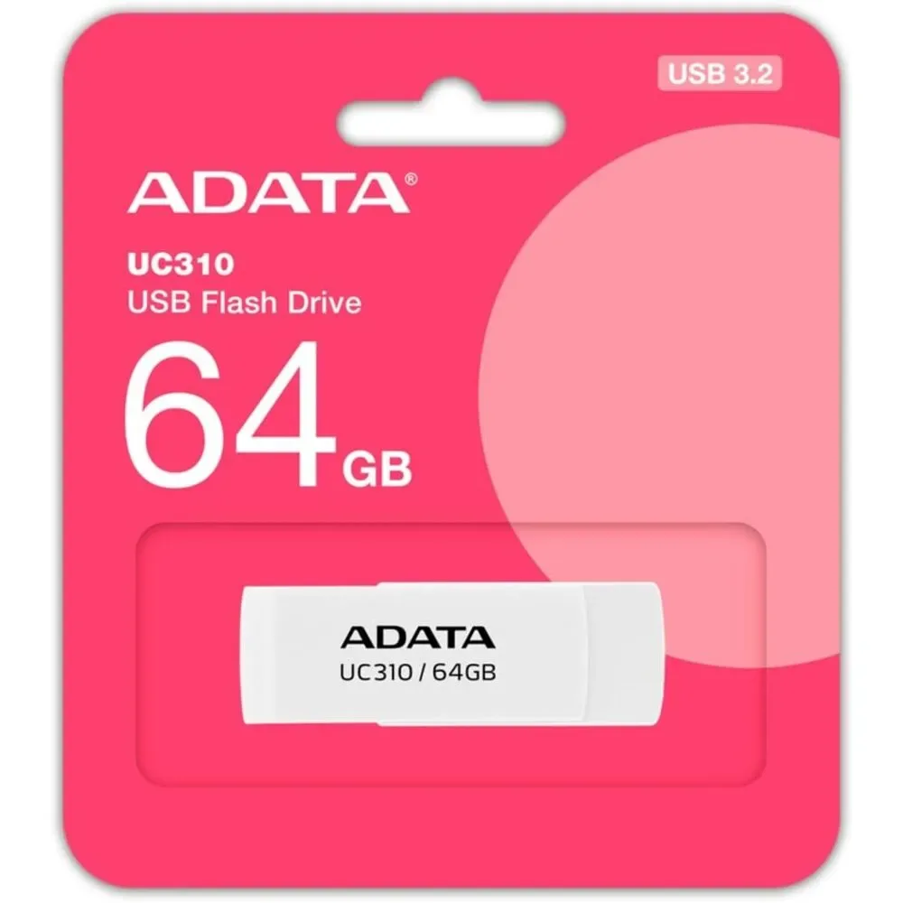 MEMORIA USB 64GB 3.2 ADATA UC310 TYPE-A UC310-64G-RWH