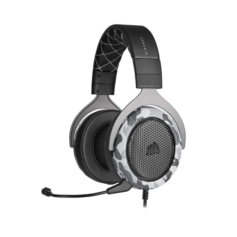 HEADSET CORSAIR HS60 HAPTIC ARCTIC