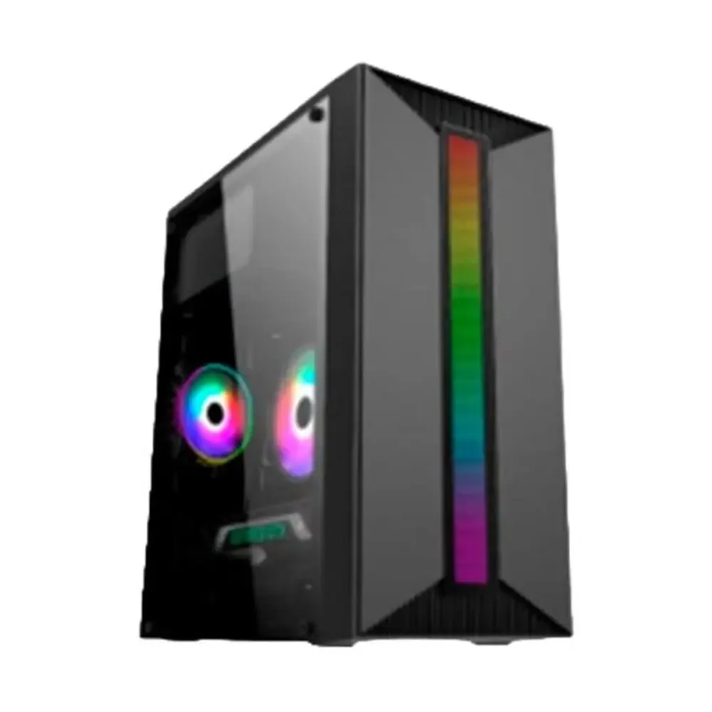 CASE GAMER EAGLE WARRIORS CM16KTRA001C MICRO ATX USB 2+ AUDIO +U3 H350 RGB STRIP