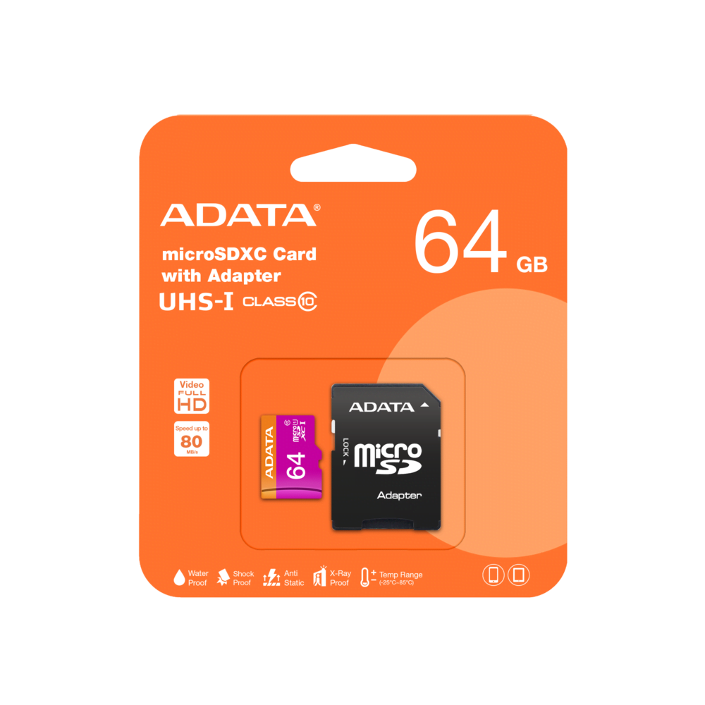 MICRO SD ADATA 64GB CLASE 10 