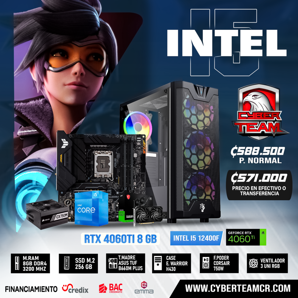 PC GAMING INTEL I5 12400F â€“ RTX 4060TI 8GB