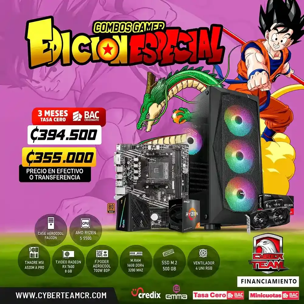 PC GAMING RYZEN 5 5500 - RX 7600 8GB