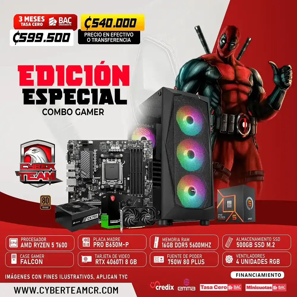 PC GAMER EDICION 5 7600 - RTX 4060TI 8 GB