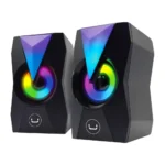 PARLANTES ICON ESTEREO 2.0 RGB UNNO TEKNO SP9013BK