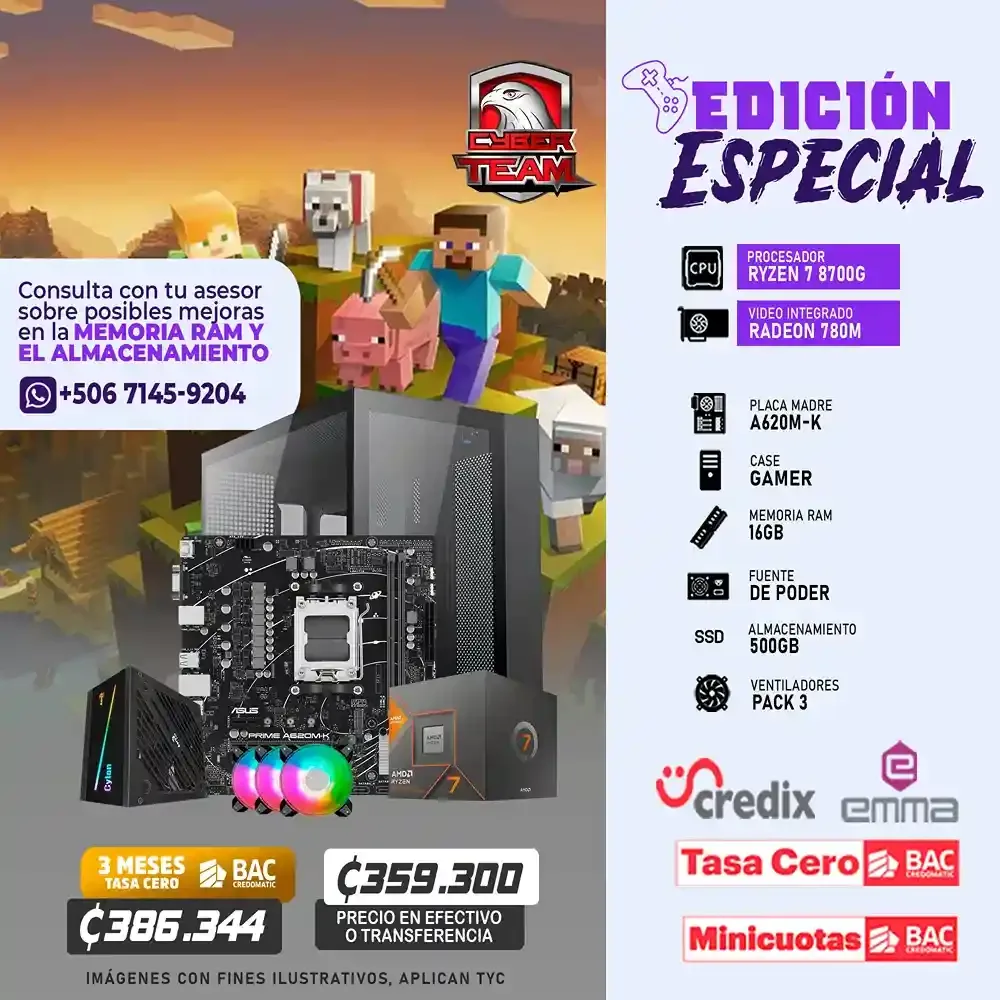 EDICION ESPECIAL PC GAMING RYZEN 7 8700G