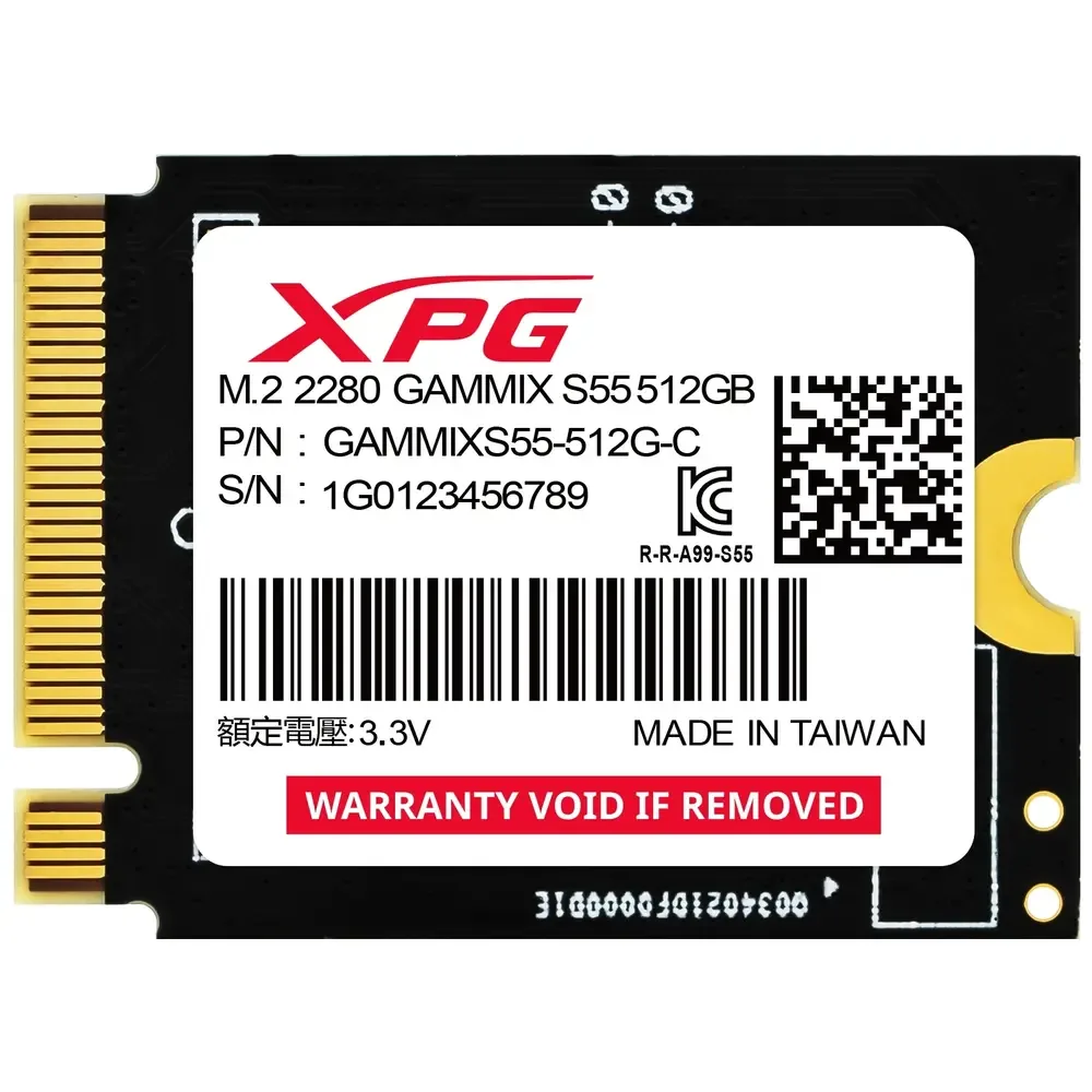 SSD M.2 512GB 2230 ADATA PCI-EXPRESS XPG GAMMIX S55 SGAMMIXS55-512G-C