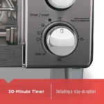 Black+Decker horno tostador 4 funciones hornear, asar, tostar y calor TO1745SSG-LA - Image 3