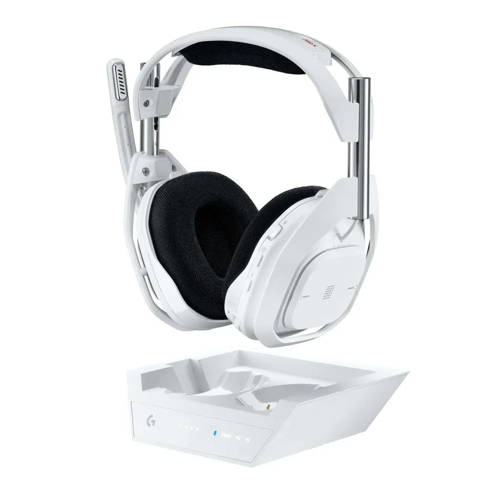 HEADSET LOGITECH A50 X LIGHTSPEED WIRELESS GAMING + BASE STATION WHITE 939-002132