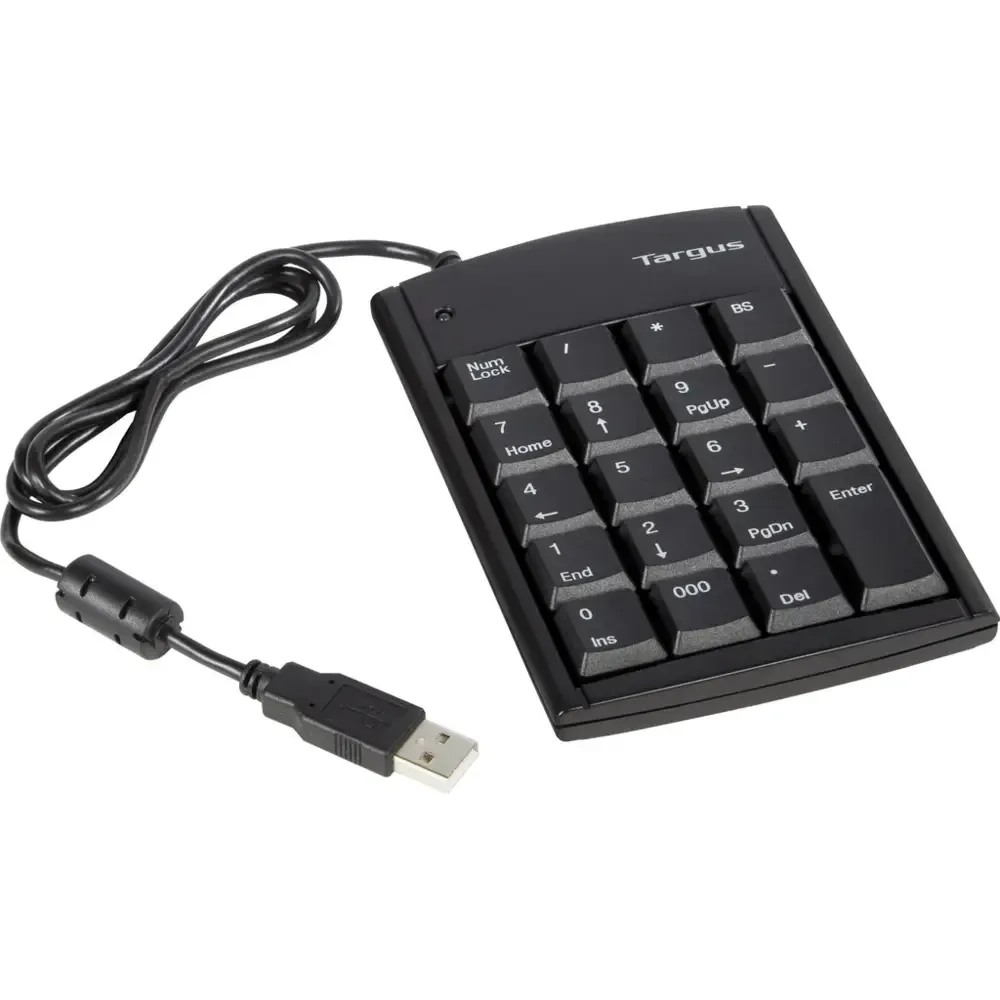 Targus teclado numerico mini USB con hub USB 2 puertos PAUK10