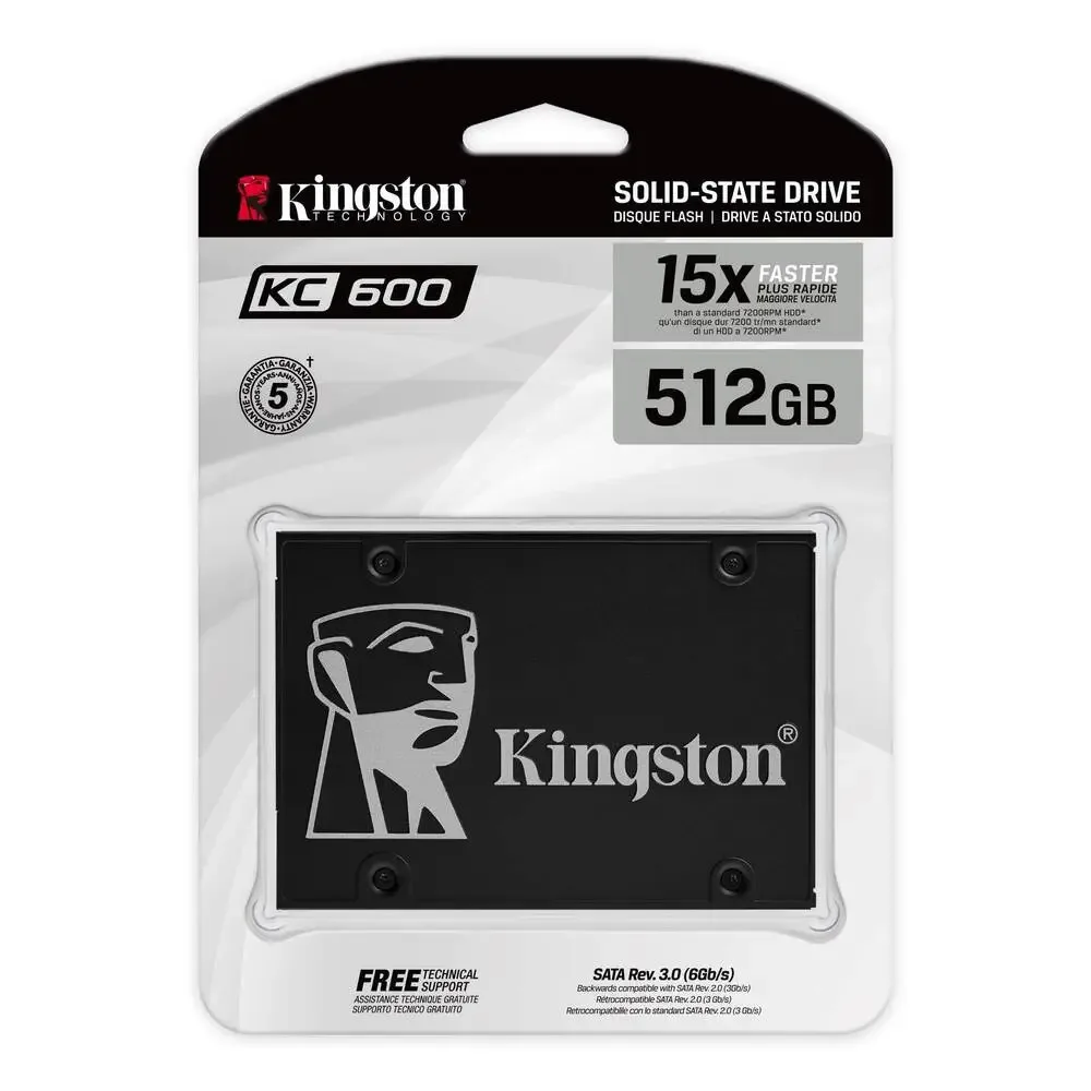 SSD 512GB 2.5 SOLIDO KINGSTON KC600 SKC600/512G