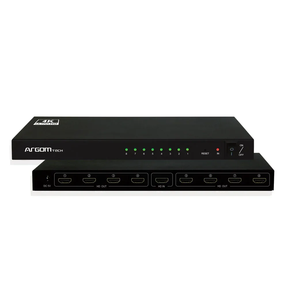 SPLITTER ARGOM 8-OUTLET HDMI 4K HD ARG-AV-5118