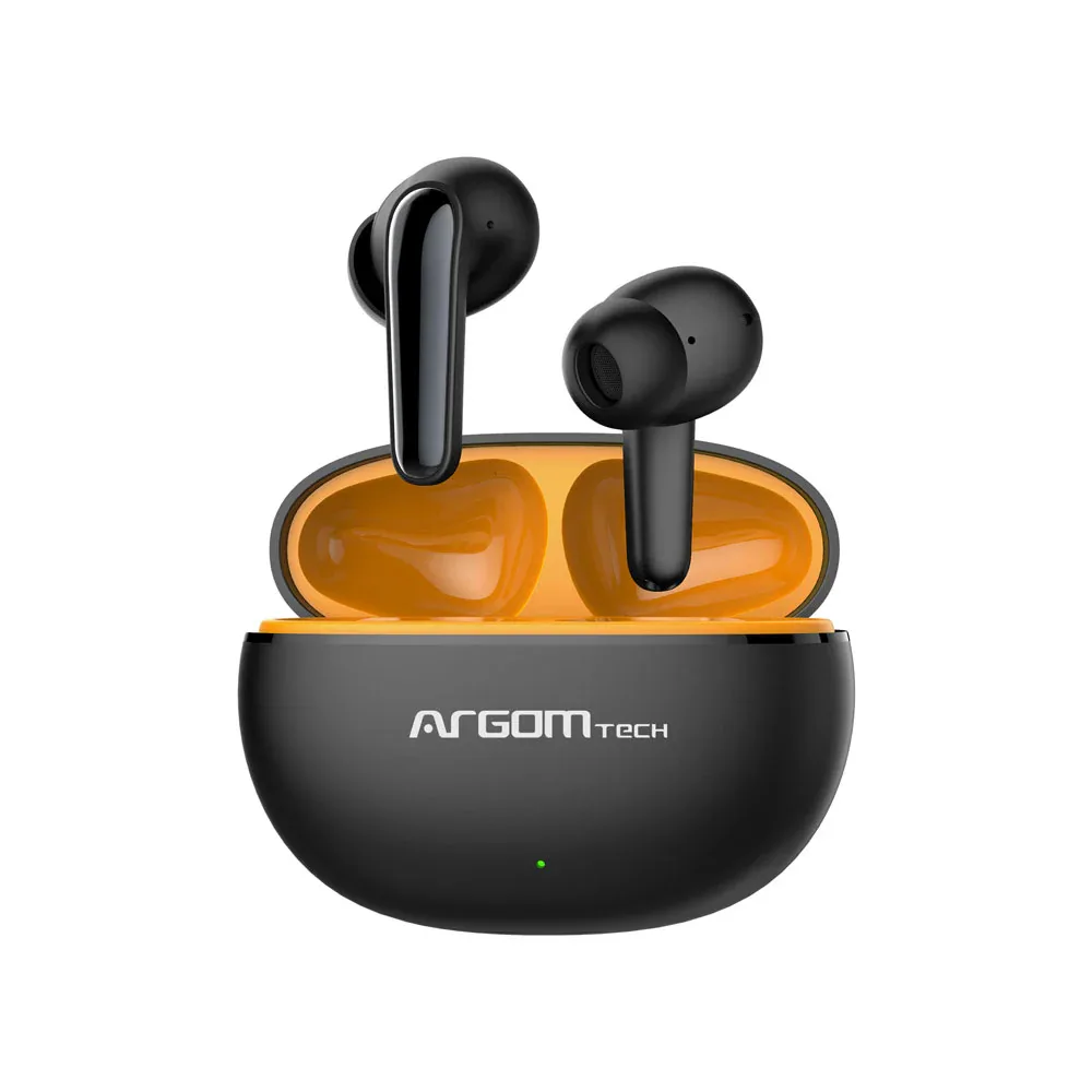 AUDIFONO ARGOM TRUE WIRELESS EARBUDS SKEIPOD E20ENC IPX5 BLACK ARG-HS-5020BK