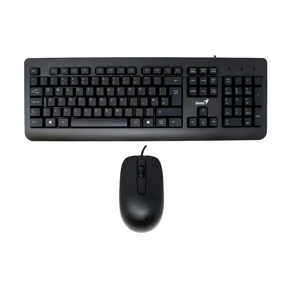 TECLADO Y MOUSE GENIUS KM-160 SP USB BLACK 31330001414