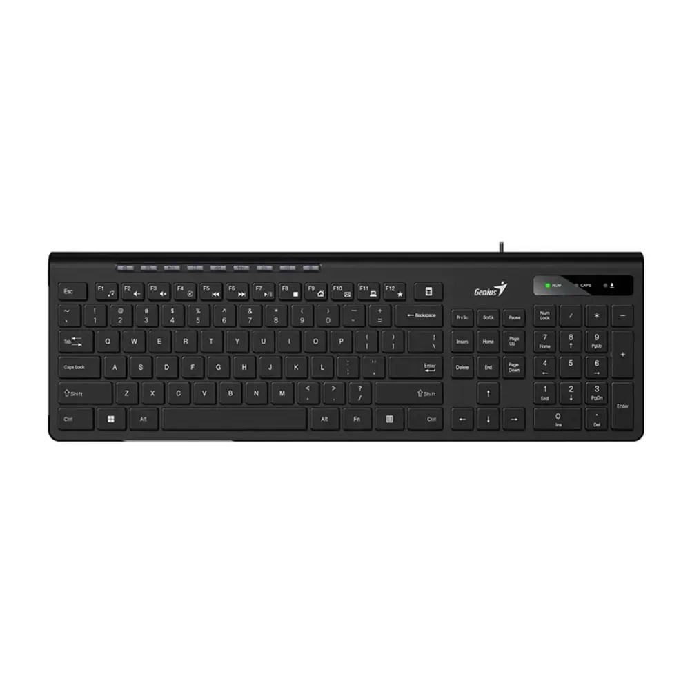 TECLADO GENIUS SLIMSTAR 230II SP USB BLACK 31310048401