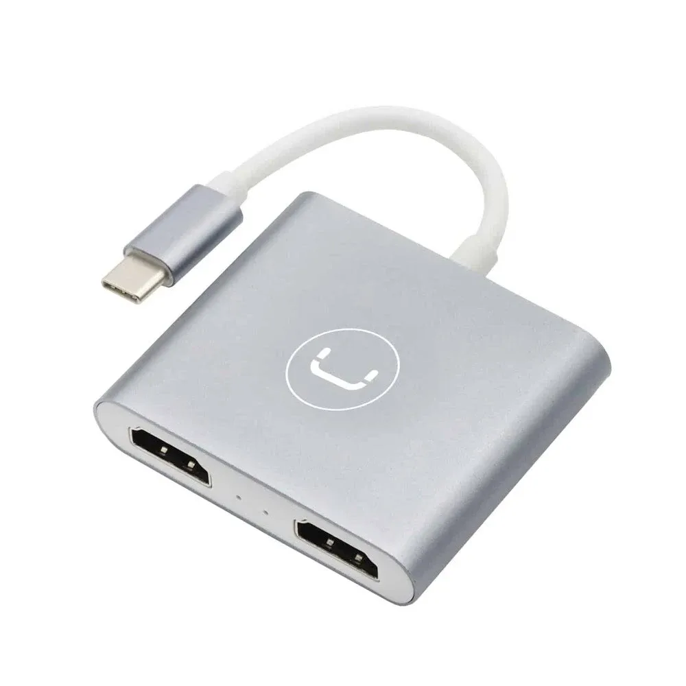 HUB UNNO TEKNO HB1103SV USB C TO DUAL HDMI HUB/ADAPTADOR